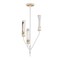 Maxim Lighting Regent 3-Light Pendant, Light French Gray/Natural Aged Brass 16173CLLFGNAB - alternate 1
